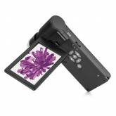 CLICK_ONIngrandimenti: 10–300x (con zoom digitale: 10–1200x). Microscopio digitale portatile USB con schermo LCD e fotocamera da 5 MPFOR_ZOOM