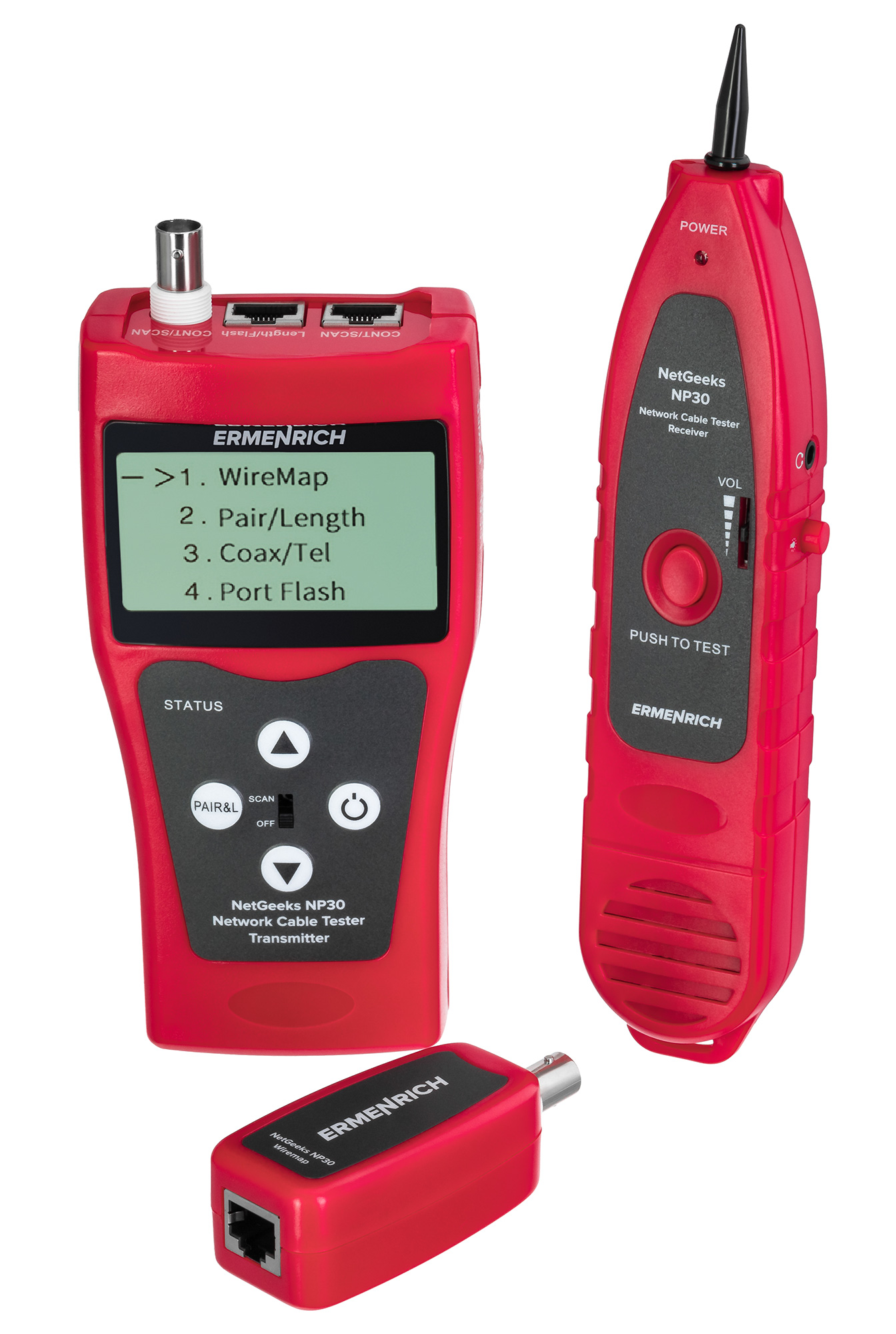 Tester per cavi di rete Ermenrich NetGeeks NP30