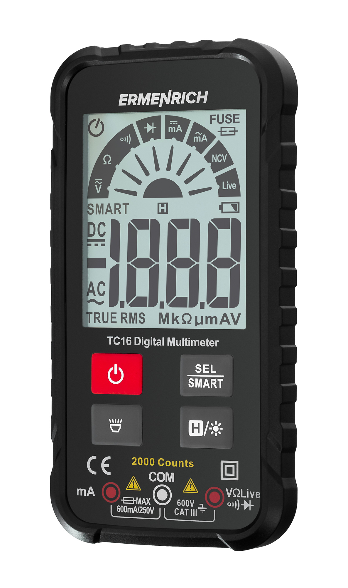 Multimetro digitale Ermenrich Zing TC16