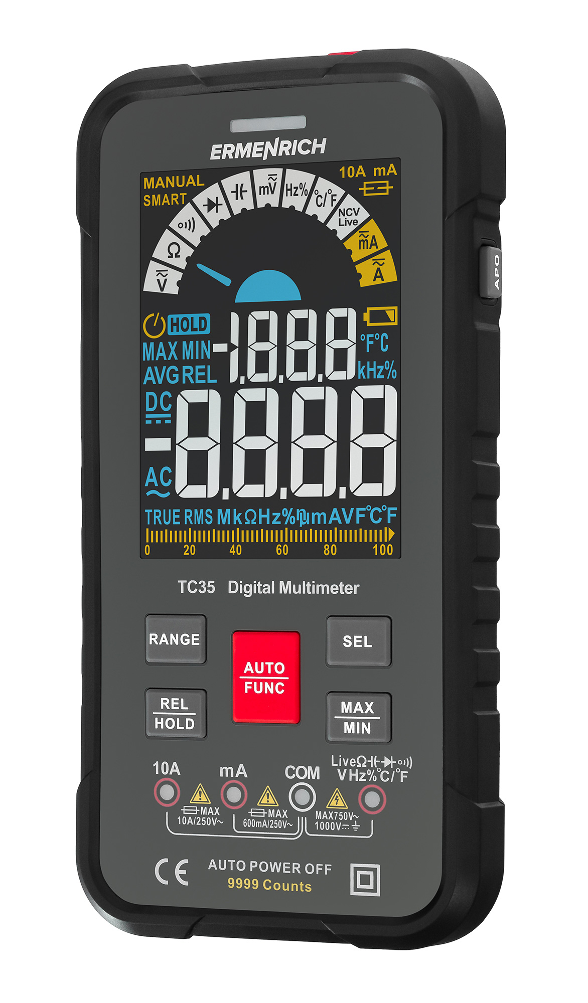 Multimetro digitale Ermenrich Zing TC35