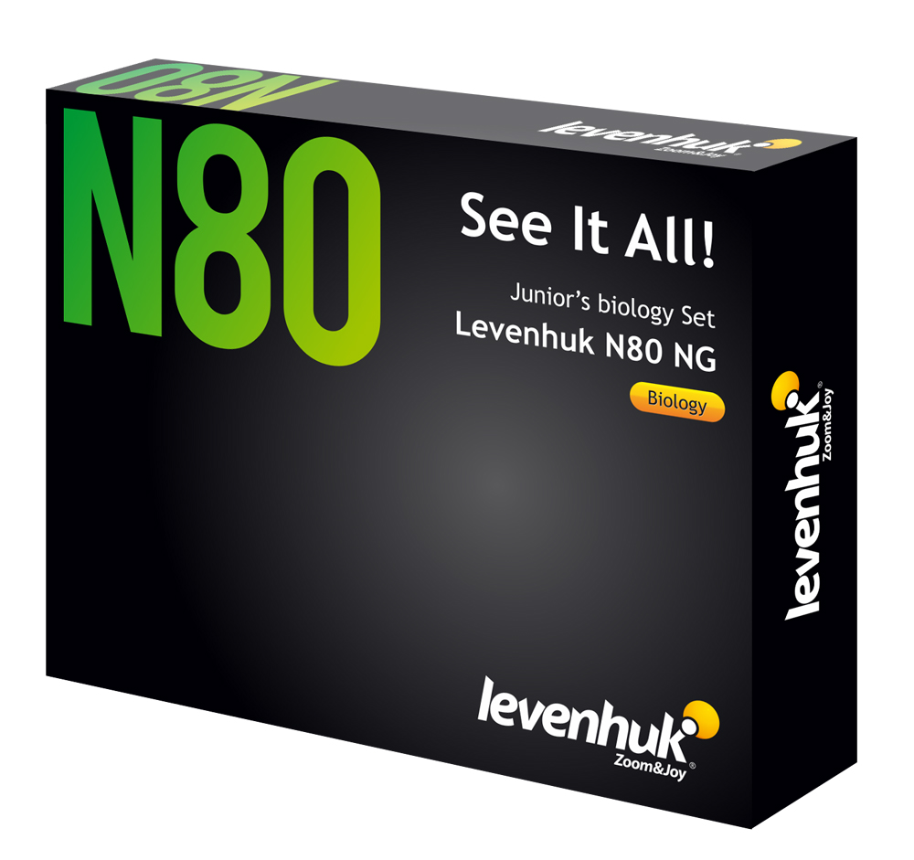 Set di vetrini \'See it all!\' (Alla scoperta del mondo!) Levenhuk N80 NG