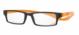 CLICK_ONCentro Style - Reading Smart mod. 695 Nero/Arancio Occhiali da lettura con asta da colloFOR_ZOOM