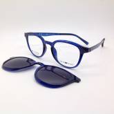 CLICK_ONCentro Style F 0382 49 180 000 49/21 blu con clip on da sole polarizzatoFOR_ZOOM