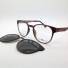 Centro Style F 0437 (EX 56340) 49 216 000 49/19-140 MONTATURA CON CLIP DA SOLE POLAR GRIGIO/VERDE