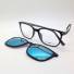 Centro Style F 0073 53 141 000 53/17 CON CLIP DA SOLE POLAR BLU A SPECCHIO