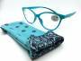 Airport Reading Glasses Blue Light Filter LISBOA CAT-EYE R 0155 179 col. turchese Occhiali da lettura