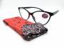 Airport Reading Glasses Blue Light Filter LISBOA CAT-EYE R 0155 001 col. nero Occhiali da lettura